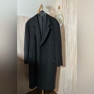 Gianfranco Ruffini Business Coat Cashmere Blend Woven Italy Made in Macedonia